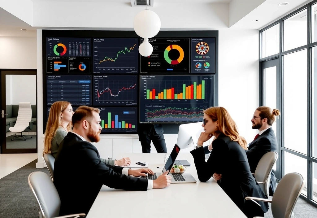 Equipo de Andes Prime Casino trabajando en oficinas modernas